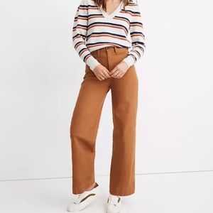 Madewell slim Emmett wide leg pant